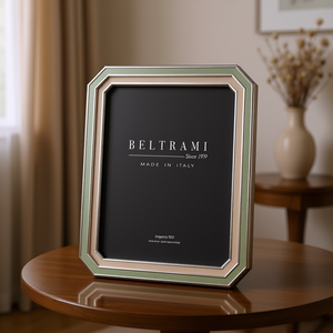 Cadre photo plaqué argent Beltrami, structure en bois, fabriqué en Italie, Argento 999 - Product Image 3