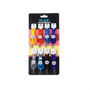 Laccetto da collo Ilan 45 cm Hugo Accessory 8 pezzi colorato con clip per porta badge identificativo - Product Image 1