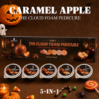 Kit de pédicure professionnel 5-en-1 pour spa des pieds, aromathérapie, ensemble de soins des pieds Halloween, marque privée personnalisée pour les salons de manucure
