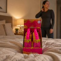 Boîtes cadeaux en carton magnétique en acier dur de qualité supérieure, couleur rose Pussycat Honey Miel, Rhino VVIP, emballages UV rose Pussycat