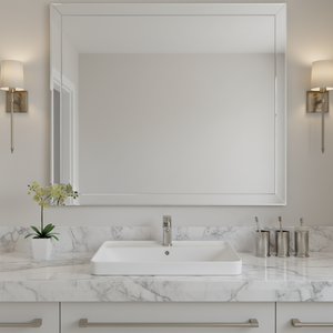 Lavabo en céramique blanche de luxe, 24 pouces, en <span class=keywords><strong>granit</strong></span>, design rectangulaire moderne pour hôtels - Product Image 3