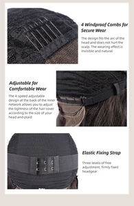 Peluca <span class=keywords><strong>Bob</strong></span> Corta con Reflejos P4/27, <span class=keywords><strong>Cabello</strong></span> Humano Liso, Cierre de Encaje HD sin Pegamento para Mujeres Negras, Venta al por Mayor, Directo de Fábrica, Envío Inmediato - Product Image 6