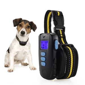Collares de entrenamiento de perro mascota eléctricos de plástico recargables impermeables IP67 con control remoto - Product Image 1