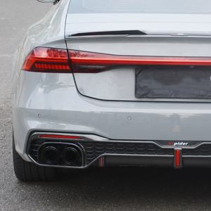Diffuseur arrière en fibre de carbone avec tuyau d'échappement pour <span class=keywords><strong>Audi</strong></span> 2019-2024 A7 A7l <span class=keywords><strong>C8</strong></span> upgrade <span class=keywords><strong>RS7</strong></span> Style - Product Image 6