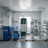 Installation professionnelle de production d'oxygène PSA LuoMing pour la fabrication métallique sur site et l'infrastructure de découpe laser automatisée