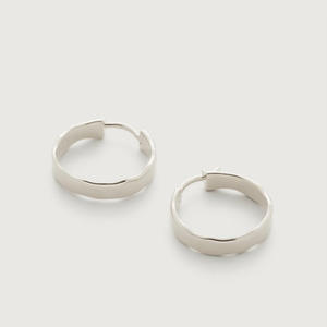 Siren <span class=keywords><strong>Muse</strong></span> Wave Boucles d'oreilles à clipser en argent sterling 925 de luxe minimaliste pour femmes et filles Boucles d'oreilles en plaqué or - Product Image 3