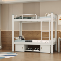 Vente en gros de lits superposés HY à double étage robustes au design moderne en acier pour adultes pour l'école, le dortoir, l'appartement ou l'hôpital