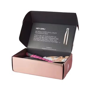 กล่องกระดาษลูกฟูกพับได้แบบพกพา พร้อมหูหิ้วสำหรับขนย้ายและจัดแสดงสินค้าอิเล็กทรอนิกส์หรือของขวัญ สามารถปรับแต่งได้ตามความต้องการ - Product Image 1