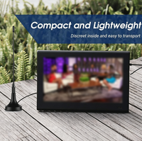 Antenne TV intérieure DVB-T2 ATSC pour chaînes locales gratuites, maison, camping-car, camping, HDTV, antenne magnétique avec câble de 1,5 m