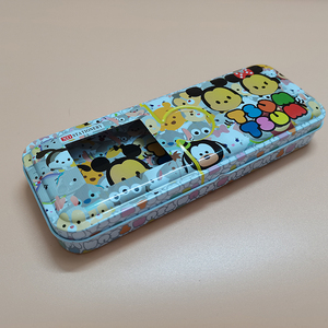 Hot Sale High Quality Cute Cartoon Metal Rectangular Tin Box Pack Learning Pen Cases Pencil box