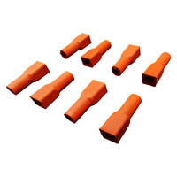 Gaine de borne en silicone isolante, résistante aux hautes températures, à branchement direct, en caoutchouc silicone blanc isolant et ignifuge