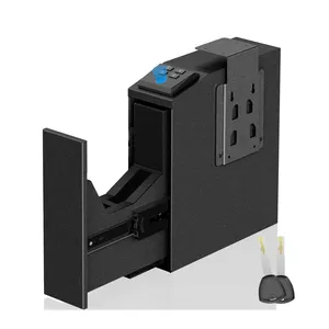 Biométrico arma segura, acesso rápido arma segura com código PIN & KEY Prefeito para Nightstand/Desk/Bed Side/Wall/Etc