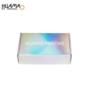 Iridescent Holographic Mailer <b>Boxes</b> Custom Printed Rainbow Effect Shipping <b>Boxes</b> for Small Business Corrugated Mailer <b>Boxes</b> - Product Image 3