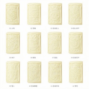 Rouleau à pâte manuel créatif avec motif de Noël pour la mise en forme des biscuits, matériau PP, passe au lave-vaisselle - Product Image 2