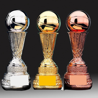 Trophée en résine de sport personnalisé de haute qualité Pickleball Football Football Volley-ball Basketball Trophée vierge