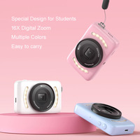 Kamera Digital Mini Saku BENJIE Single Shot Resolusi Video 2.7K FHD Stabilisasi Gambar Elektronik Zoom Mendukung Kartu SD Murah