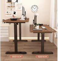 Bureau Électrique Réglable en Hauteur, Poste de Travail Debout, Bureau Informatique, Bureau d'Écriture Domestique, Bureau de Bureau Intelligent à Apprentissage Automatique