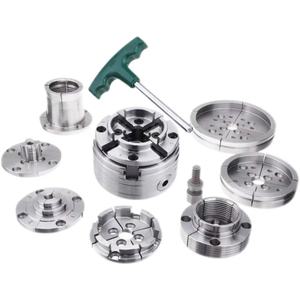 Mandrino Autocentrante a 4 Griffe da 4 Pollici per Tornio da Legno, Filettatura di Montaggio 1'-8TPI M33x3.5 M40*2 per Negozi al Dettaglio e Impianti di Produzione - Product Image 1