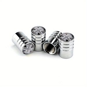 Aluminum Alloy Valve <b>Cap</b> With Union Jack Flag Design For Car Tire Air <b>Stem</b> <b>Caps</b> - Product Image 4