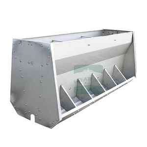 Ferme porcine en acier inoxydable 14 trous système d'alimentation mangeoire pour porcs en croissance mangeoire automatique pour porcs en acier inoxydable et engraissement - Product Image 1