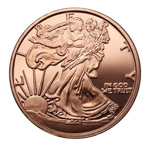 Pièce de monnaie vierge colorée personnalisée en cuivre pur .999, 1 oz et 5 oz, motif Walking Liberty Morgan Don't Tread on <span class=keywords><strong>Me</strong></span>, vente en gros - Product Image 3