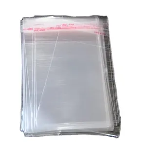 Resealable Multiple Size Clear Self-adhesive Bags Customized PE Cello Cellophane Bag For Packaging