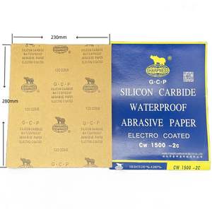 Listo en stock Lijado de arena automotriz Papel de <span class=keywords><strong>esmeril</strong></span> abrasivo Rollos de hoja de papel de lija Lijas Lixa para pulido de automóviles de madera - Product Image 2