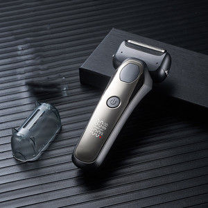 Rasoir à lames rechargeable sans fil pour homme, pour la barbe et le visage, étanche IPX5, rasoir électrique avec 90 minutes d'autonomie - Product Image 6