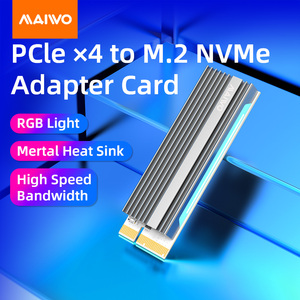 MAIWO <span class=keywords><strong>M</strong></span> anahtar NVMe <span class=keywords><strong>M</strong></span>.<span class=keywords><strong>2</strong></span> SSD PCIe X4 kart alüminyum ısı emici RGB oyun tasarı<span class=keywords><strong>m</strong></span>ı PCIex4 NVMe SSD genişletme kartı KT60 - Product Image 5