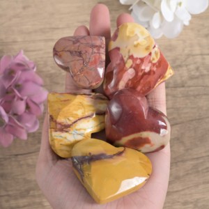Piedra de Jaspe Mookaite Natural Pulida Ecológica al por Mayor, Tallada en Forma de Corazón, para Regalo de Feng Shui - Product Image 6