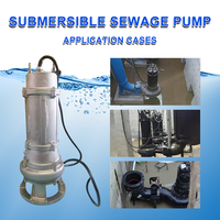 Pompa Air Limbah Submersible Vertikal Stainless Steel OEM yang Dapat Disesuaikan, Anti Sumbat, 15hp 20hp 25hp 30hp 75hp untuk Air Limbah