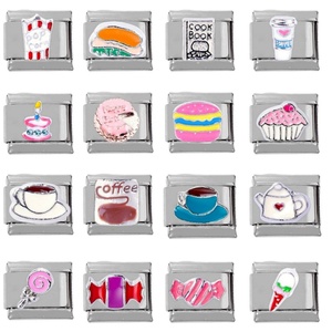 Accesorios de Joyería DIY - Módulo de Acero Inoxidable 304 para Pulseras y Collares, Sección Única Elástica, Diseño Hamburgo, Café, Diamante - Product Image 1