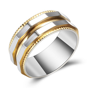 Stainless Steel <b>Ring</b> 8MM Spike Edge Geometric Shape Unisex Fashion Jewelry Gift - Product Image 3