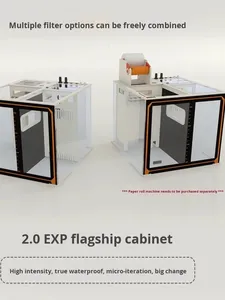 אקווריום יונאיי BA2.0 דק במיוחד עם זכוכית שקופה במיוחד, מיכל מים מלוחים, פילטר תחתון, בסיס סגסוגת, אביזר לאקווריום - Product Image 3