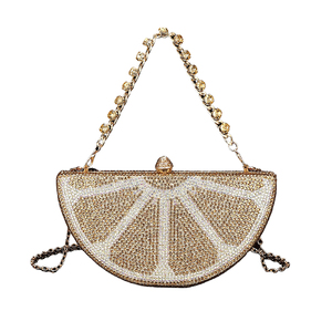 Women Watermelon Rhinestone Clutch <b>Purse</b> Funny Evening Bag with Crystal Metal Chain Halloween Christmas Party Handbag - Product Image 2