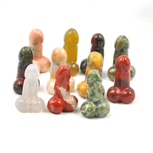 <span class=keywords><strong>Phallus</strong></span> en cristal naturel sculpté pour femmes, 1 pouce, pierres précieuses, artisanat en cristal, cadeaux d'enterrement de vie de jeune fille - Product Image 6
