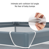 Parc de jeu pliable en plastique extra large et sécurisé pour bébé, avec design multifonctionnel pour une utilisation en intérieur (chambre et parc)