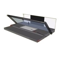 Film holographique Phantom Imaging 3D, film réfléchissant à billes de verre avec angle de vision de 120°, transparence de la lumière de 95% pour la scène