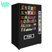 Grande machine distributrice réfrigérée pour boissons, en-cas et articles de première nécessité