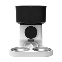 Distributeur automatique de nourriture pour animaux de compagnie intelligent à double intelligence artificielle, grande capacité, avec minuterie, pour chats et chiens