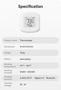 स्मार्ट होम ऑटोमेशन के लिए तुया वाईफाई तापमान आर्द्रता सेंसर, स्मार्ट होम ऑटोमेशन के लिए डेटा लॉगिंग - Product Image 4