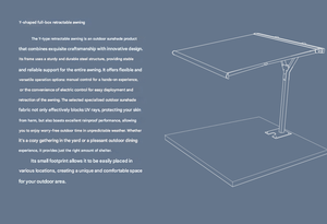 Durable Outdoor <strong>Wall</strong> <strong>Mounted</strong> Full Cassette <strong>Awning</strong> Outdoor Retractable <strong>Awning</strong> Shade Patio Folding Arm Canopy - Product Image 3