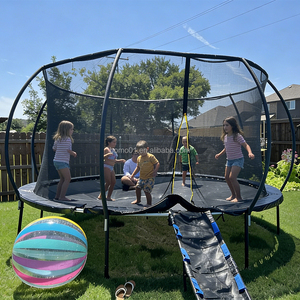 Trampoline rond Zoshine pour enfants avec toboggan, pour jardin extérieur, 8FT, 10FT, 12FT, 14FT, 16FT, en forme de citrouille - Product Image 4
