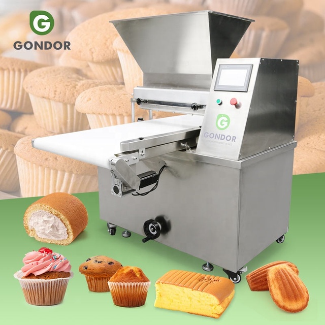 Cup Cake Macaron Dispenser Production Line Full Automatic Cupcake Madeleine Making Muffin Depositor Machine