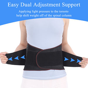 Cintura totalmente elástica con placa de cintura sobresaliente, faja de fijación elástica y transpirable en la espalda - Product Image 4