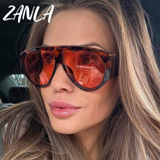 2026 Popular Oversized Pilot Style Sunglasses for Women Men Stylish Big T Eyewear Thick Frame Unique Luxury Designer Sun Glasses