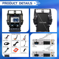 Écran Tesla 128 Go pour TOYOTA LAND CRUISER Prado 150 2014 2015 2016 2017 Lecteur multimédia GPS Android pour voiture Radio Stéréo Unité principale