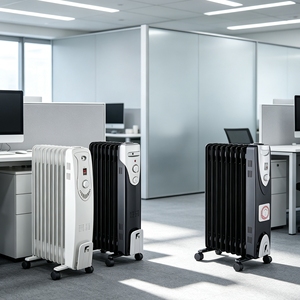 <span class=keywords><strong>Radiateur</strong></span> à huile avec minuterie 24H, thermostat réglable et protection contre la surchauffe pour la maison et l'hôtel - Product Image 4