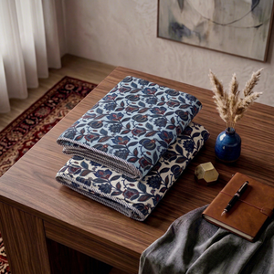 PRABHAVA Couvre-lit double réversible imprimé numériquement, couleur vive, en coton VOILE MAL MAL 200 GSM, idéal été-printemps - Product Image 1