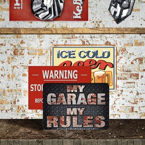 <span class=keywords><strong>Plaque</strong></span> rectangulaire en métal <span class=keywords><strong>aluminium</strong></span> rustique personnalisée en vrac avec impression UV, couleur et taille personnalisées <span class=keywords><strong>pour</strong></span> la décoration murale de la salle de bureau, de la salle de jeux ou de la fête nationale - Product Image 3